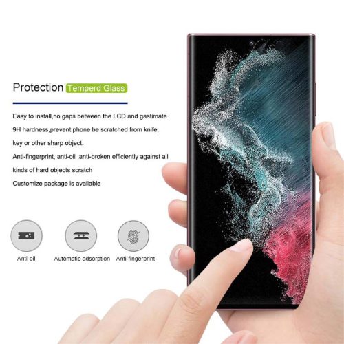 RMPACK Samsung Galaxy S23 Ultra Üvegfólia MOCOLO 3D FullSize Edges Protect Kijelzővédő Tempered Glass