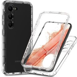   RMPACK Samsung Galaxy S23+ Szilikon Tok Ütéscsökkentő 3in1 Bumper Elő-Hátlapi Védelemmel TPU Áttetsző