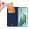 RMPACK Honor Magic5 Lite 5G Notesz Tok Mágneses DUX DUCIS Skin Pro Series Kitámasztható Kártyatartóval Sötétkék