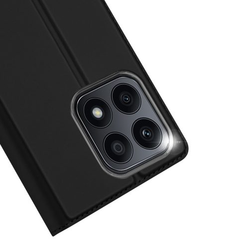 RMPACK Honor X8a Notesz Tok Mágneses DUX DUCIS Skin Pro Series Kitámasztható Kártyatartóval Fekete