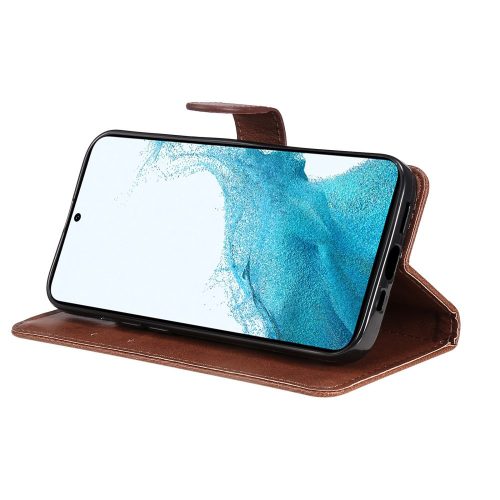 RMPACK Samsung Galaxy A54 5G Notesz Tok Business Series V3 Kitámasztható Kártyatartóval Barna 