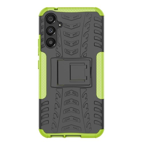 RMPACK Samsung Galaxy A34 5G Ütésálló Tok Kitámasztható 2in1 Tyre Hybrid Zöld
