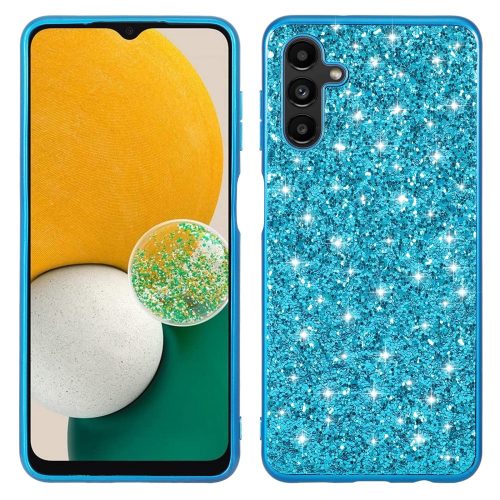 RMPACK Samsung Galaxy A34 5G Csillámló Szilikon Tok Glitter Shiny Series Türkiz