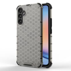   RMPACK Samsung Galaxy A34 5G Szilikon Tok 2in1 HoneyComb Series Ütésállókivitel Shockproof Fekete
