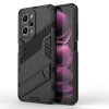 RMPACK Xiaomi Redmi Note 12 Pro 5G Tok Ütésállókivitel Kitámasztható PC + TPU 2in1 Anti-Drop Series Kameralencse védelemmel Fekete