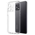 RMPACK Xiaomi Redmi Note 12 Pro 5G Szilikon Tok SAFE PACK + Kijelzővédő Üvegfólia 2in1 Soft TPU Tempered Armor Áttetsző