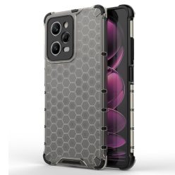   RMPACK Xiaomi Redmi Note 12 Pro 5G Szilikon Tok 2in1 HoneyComb Series Ütésállókivitel Shockproof Fekete