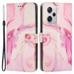   RMPACK Xiaomi Redmi Note 12 Pro 5G Notesz Tok Mintás Marble Style Kitámasztható Bankkártyatartóval A01 