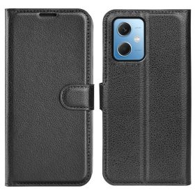   RMPACK Xiaomi Redmi Note 12 5G Notesz Tok Business Series Kitámasztható Kártyatartóval Fekete