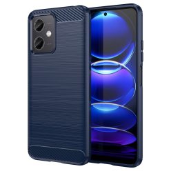   RMPACK Xiaomi Redmi Note 12 5G Szilikon Tok Ütésállókivitel Karbon Mintázattal Sötétkék