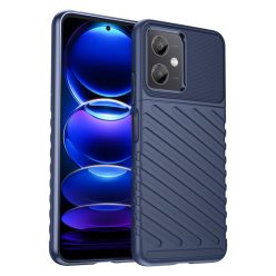   RMPACK Xiaomi Redmi Note 12 5G Szilikon Tok Twill Ütésálló Thunder Series Kivitel Sötétkék