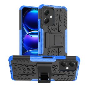   RMPACK Xiaomi Redmi Note 12 5G Ütésálló Tok Kitámasztható 2in1 Tyre Hybrid Kék