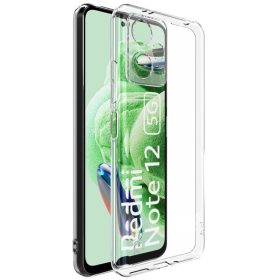   RMPACK Xiaomi Redmi Note 12 5G Tok Ütésálló Szilikon Tok IMAK UX-5 Anti-Drop Shockproof Lencsevédővel Áttetsző