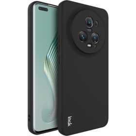   RMPACK Honor Magic5 Pro 5G Szilikon Tok Ütésállókivitel IMAK UC-4 Kamera Lencse Védő Kerettel Drop-Proof Fekete