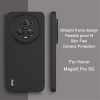 RMPACK Honor Magic5 Pro 5G Szilikon Tok Ütésállókivitel IMAK UC-4 Kamera Lencse Védő Kerettel Drop-Proof Fekete