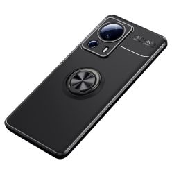   RMPACK Xiaomi 13 Lite Tok Kitámasztható - Gyűrűs - Mágneses Ring Series Metal Fekete