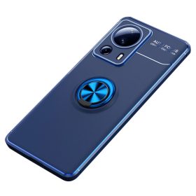   RMPACK Xiaomi 13 Lite Tok Kitámasztható - Gyűrűs - Mágneses Ring Series Metal Kék