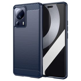   RMPACK Xiaomi 13 Lite Szilikon Tok Ütésállókivitel Karbon Mintázattal Sötétkék