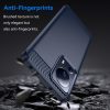 RMPACK Xiaomi 13 Lite Szilikon Tok Ütésállókivitel Karbon Mintázattal Sötétkék