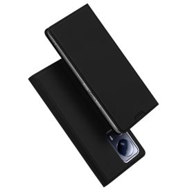   RMPACK Xiaomi 13 Lite Notesz Tok Mágneses DUX DUCIS Skin Pro Series Kitámasztható Kártyatartóval Fekete