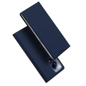   RMPACK Xiaomi 13 Lite Notesz Tok Mágneses DUX DUCIS Skin Pro Series Kitámasztható Kártyatartóval Sötétkék