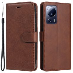   RMPACK Xiaomi 13 Lite Notesz Tok Business Series V2 Kitámasztható Bankkártyatartóval Barna