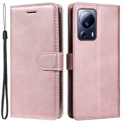   RMPACK Xiaomi 13 Lite Notesz Tok Business Series V2 Kitámasztható Bankkártyatartóval Rózsaarany