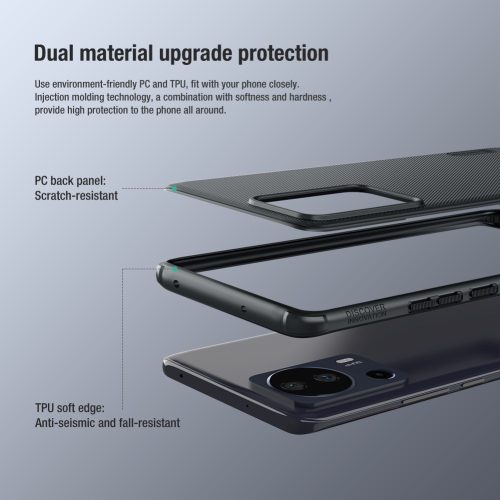 RMPACK Xiaomi 13 Lite Tok Nillkin Frosted Shield Series Zöld
