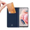 RMPACK Xiaomi Redmi Note 12 4G Notesz Tok Mágneses DUX DUCIS Skin Pro Series Kitámasztható Kártyatartóval Kék