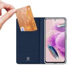 RMPACK Xiaomi Redmi Note 12S 4G Notesz Tok Mágneses DUX DUCIS Skin Pro Series Kitámasztható Kártyatartóval Kék