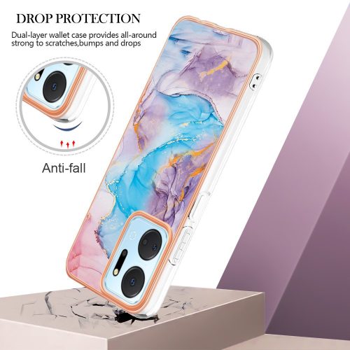 RMPACK Honor X7a Szilikon Tok Marble RMPACK Style Márvány Mintázattal Milky A01