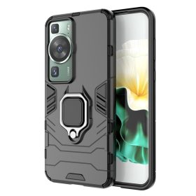   RMPACK Huawei P60/P60 Pro Szilikon Tok Bőrmintázattal TPU Prémium Fekete