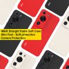 RMPACK Huawei P60/P60 Pro Szilikon Tok IMAK UC-4 Series Kamera Lencse Védő Kerettel Drop-Proof Fekete