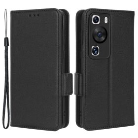   RMPACK Huawei P60/P60 Pro Notesz Tok Business Series V3 Kitámasztható Kártyatartóval Fekete
