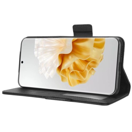 RMPACK Huawei P60/P60 Pro Notesz Tok Business Series V3 Kitámasztható Kártyatartóval Fekete