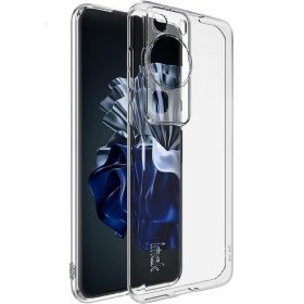   RMPACK Huawei P60/P60 Pro Tok Ütésálló Szilikon Tok IMAK UX-5 Anti-Drop Shockproof Lencsevédővel Áttetsző