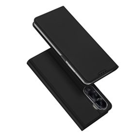   RMPACK Honor 90 Lite 5G Notesz Tok Mágneses DUX DUCIS Skin Pro Series Kitámasztható Kártyatartóval Fekete