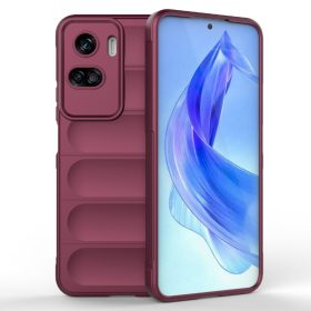   RMPACK Honor 90 Lite 5G Szilikon Tok Rugged Armor Style 2in1 Shock Wine