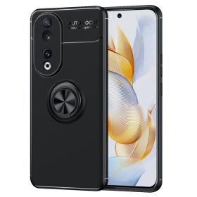   RMPACK Honor 90 5G Tok Kitámasztható - Gyűrűs - Mágneses Ring Series Metal Fekete