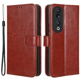   RMPACK Honor 90 5G Notesz Tok Business Series V2 Kitámasztható Bankkártyatartóval Barna