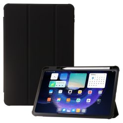   RMPACK Xiaomi Pad 6 Pro / Pad 6 Tok Notesz Kitámasztható Tri-Fold Series + Smart Pen Ceruza Tartóval Fekete