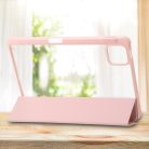 RMPACK Xiaomi Pad 6 Pro / Pad 6 Tok Notesz Kitámasztható Tri-Fold Series + Smart Pen Ceruza Tartóval Rózsaszín