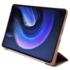 RMPACK Xiaomi Pad 6 Pro / Pad 6 Tok Notesz Kitámasztható Tri-Fold Honeycomb Series Rózsaarany