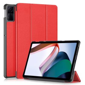   RMPACK Xiaomi Redmi Pad SE Tok Tri-Fold Series Notesz Kitámasztható Piros