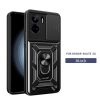RMPACK Honor 90 Lite Ütésálló Tok Best Armor Ring Style + Camera Protector Lencsevédelemmel Fekete