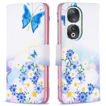   RMPACK Honor 90 5G Notesz Tok Mintás Kitámasztható - Kártyatartóval Colorful Series A01