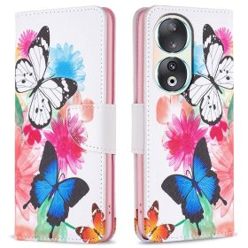   RMPACK Honor 90 5G Notesz Tok Mintás Kitámasztható - Kártyatartóval Colorful Series A03