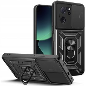   RMPACK Xiaomi 13T / 13T Pro Ütésálló Tok Camshield PRO Gyűrűs- Ring Style Fekete