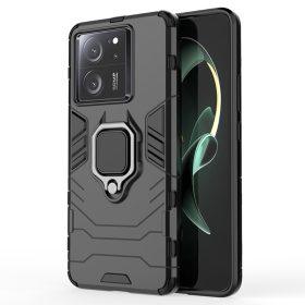   RMPACK Xiaomi 13T 5G / 13T Pro 5G Védőtok Ring Guard Gyűrűs 2in1 Tok Ütésálló - Kitámasztható TPU Hybrid Fekete