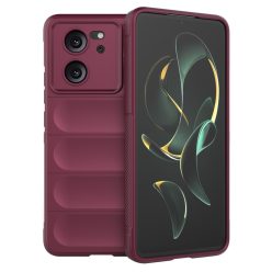   RMPACK Xiaomi 13T 5G / 13T Pro 5G Szilikon Tok Rugged Armor Style 2in1 Shock Bordó
